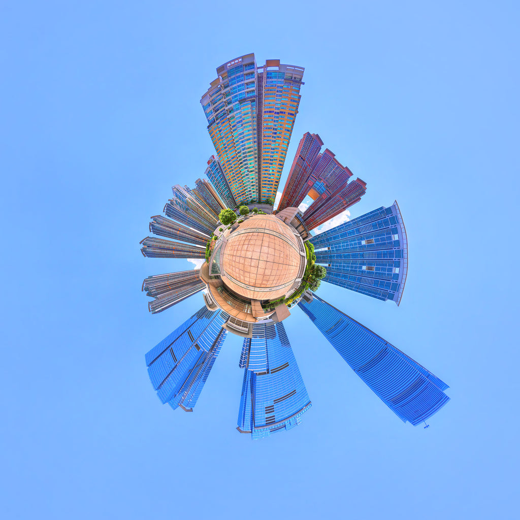 Panoramic Planet of Kowloon, Hong Kong 