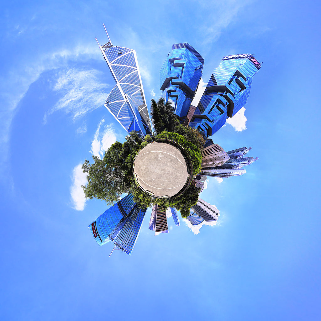 Panoramic Planet composite image of Hong Kong